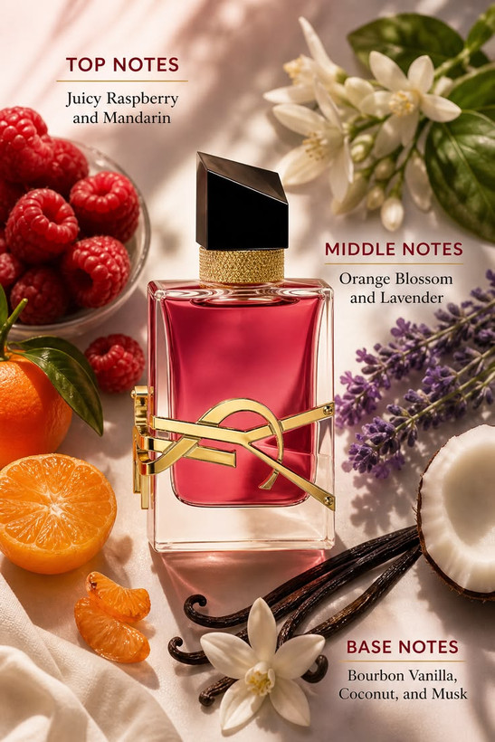 ایو سن لوران لورن لیبره بری کراش Yves Saint LaurenCrysht YSL Libre Berry