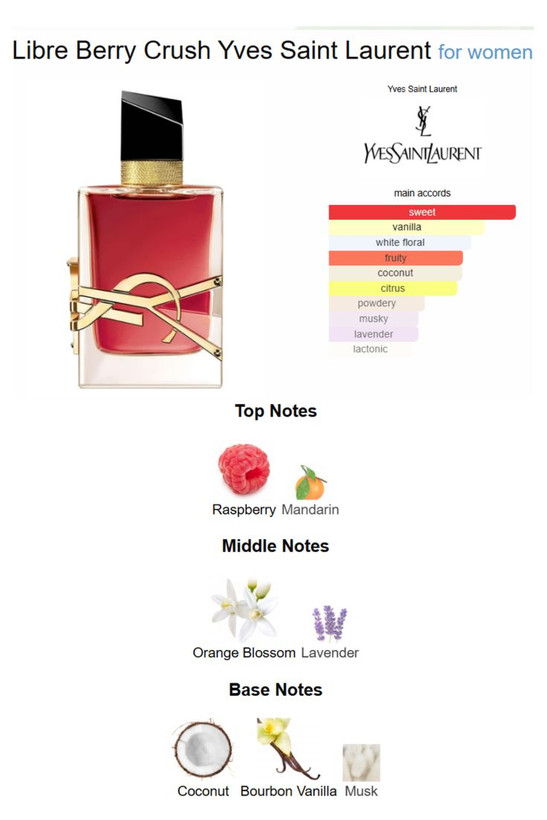 ایو سن لوران لورن لیبره بری کراش Yves Saint LaurenCrysht YSL Libre Berry