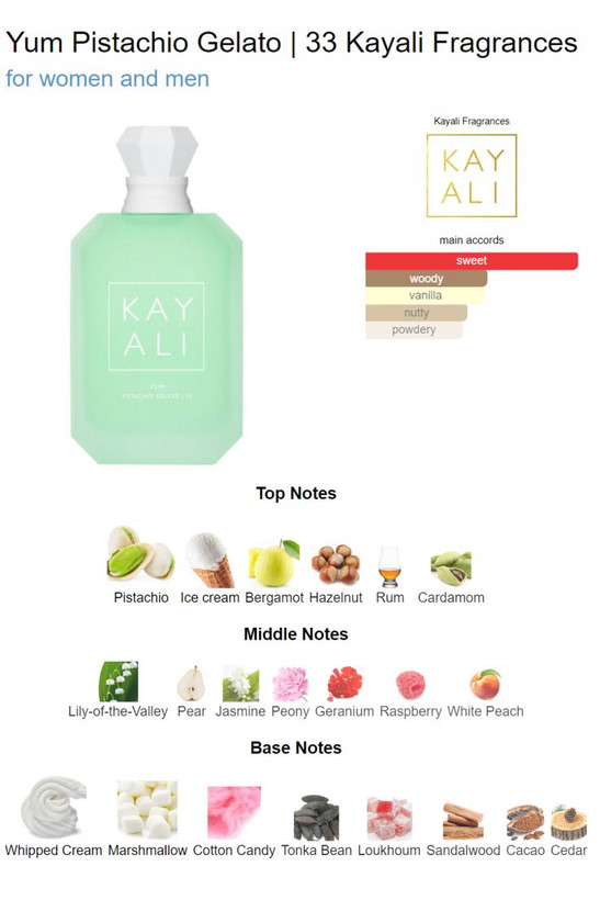 کایالی یام پیستاچو (پسته) Kayali Yum Pistachio